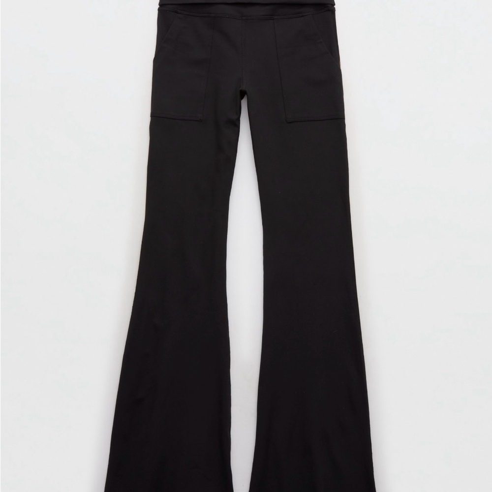 Aerie Black Flare Pants